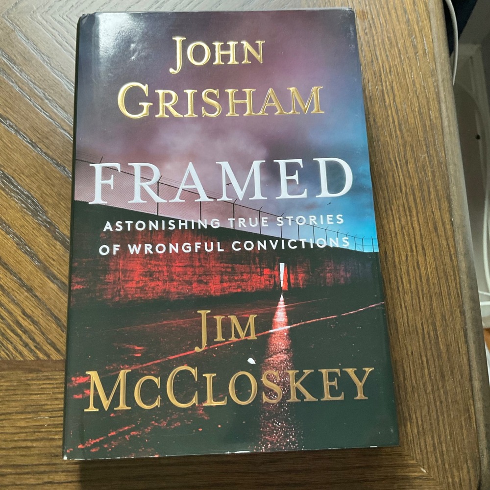 John Grisham Jim McCloskey FRAMED Hardcover Book Black 1st Edition True Crime